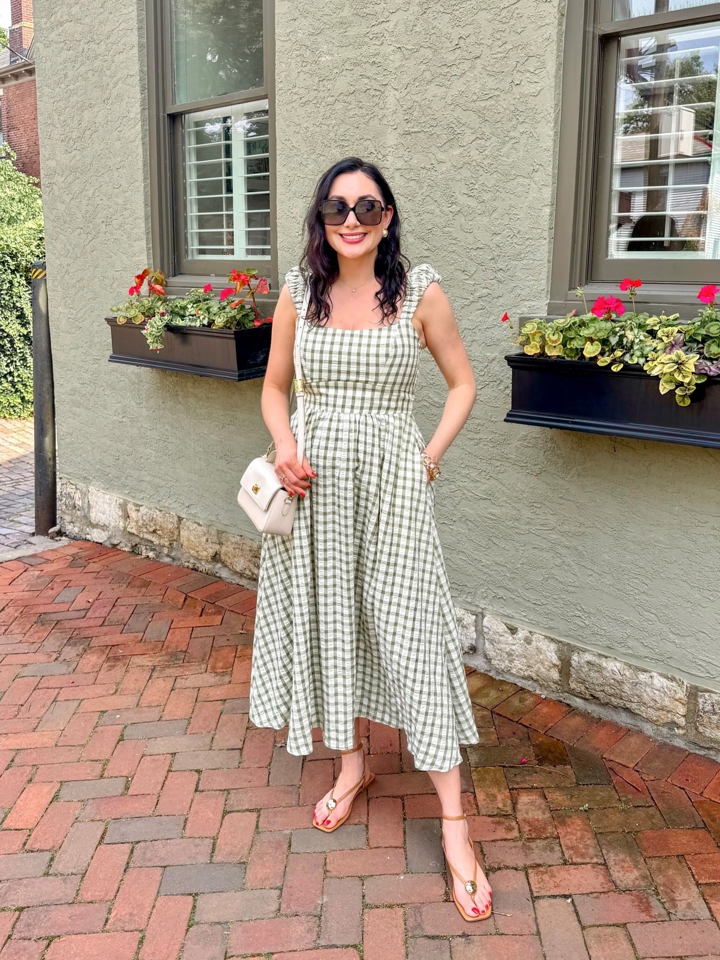 A Soft Gingham Midi Dress That Makes Summer Dressing Feel Instantly More Polished